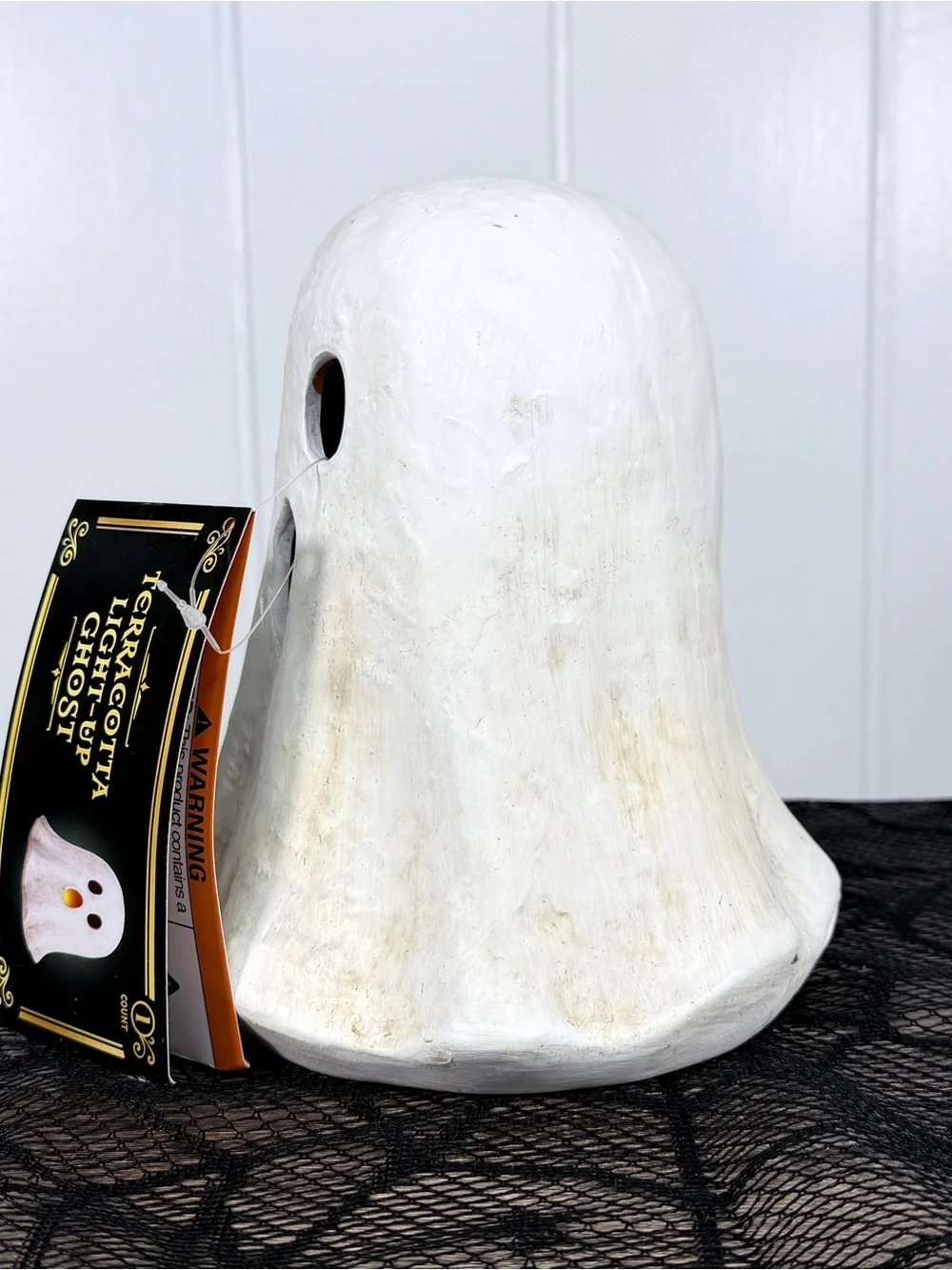 NEW Target Bullseye Playground Halloween Light Up Terracotta Ghost